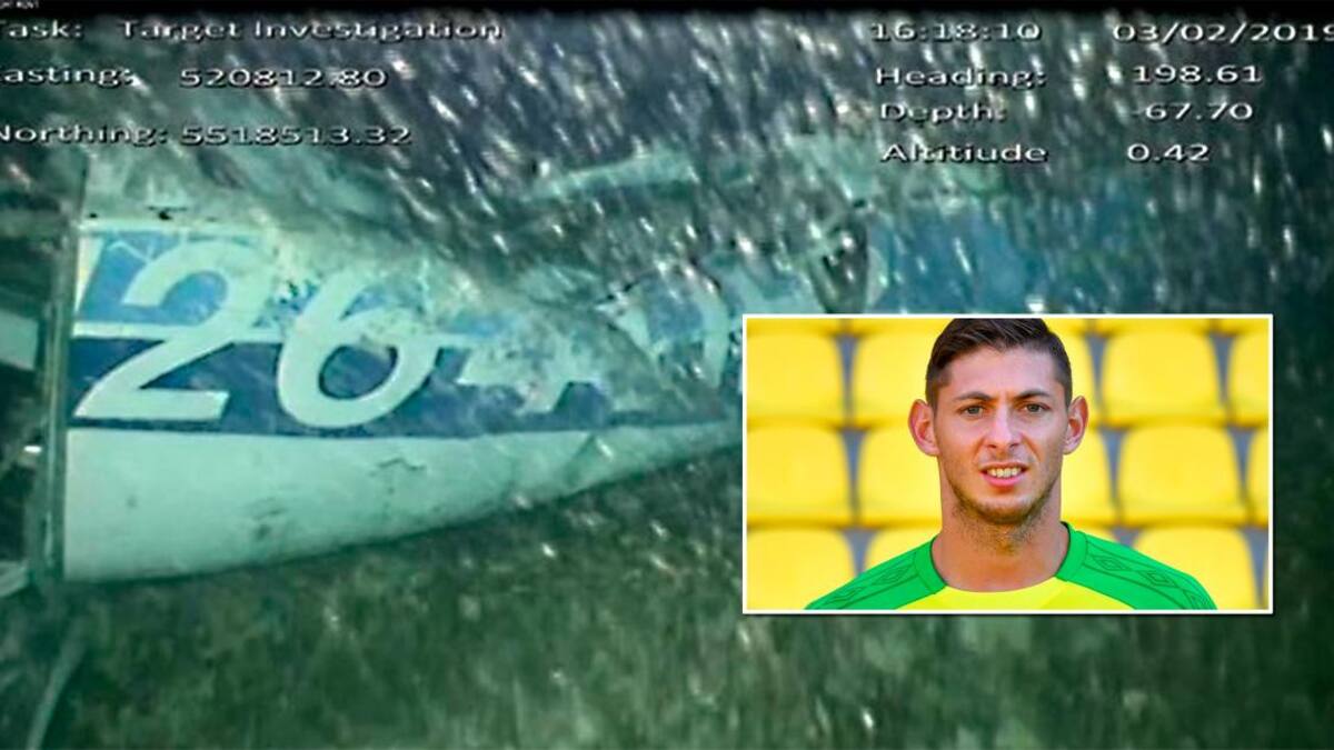 Avión accidentado de Emiliano Sala