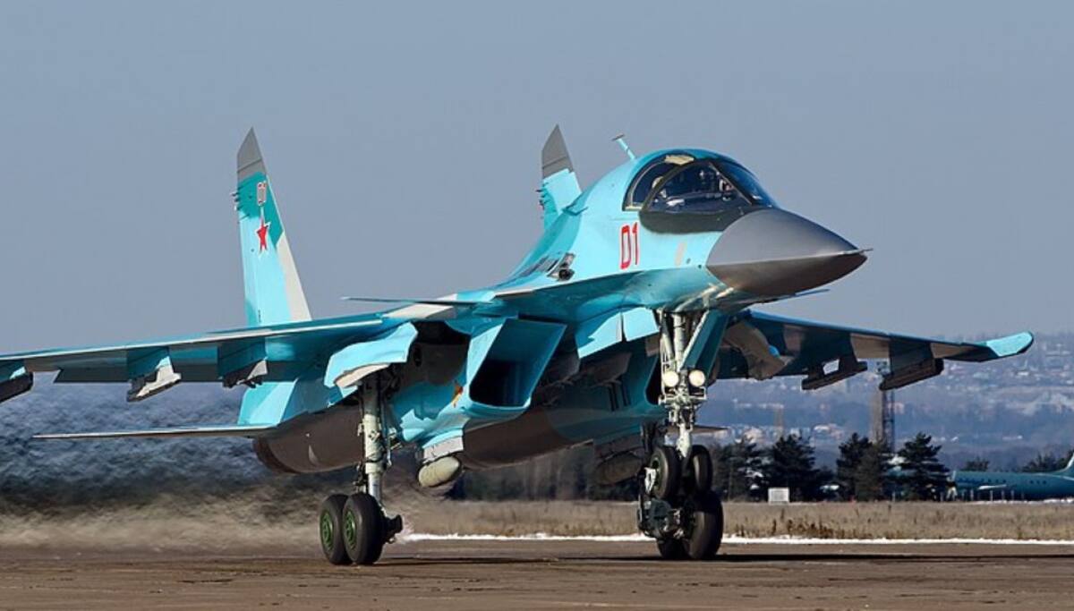 Avión bombardero Su-34. Foto: Wikipedia.