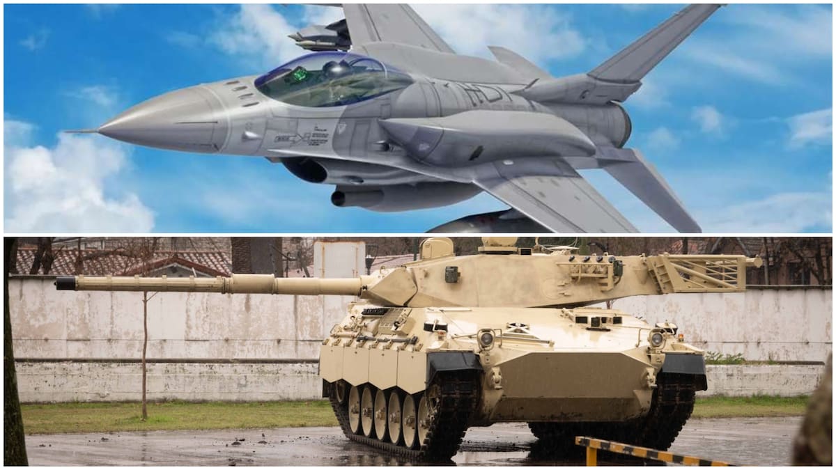 Argentina refuerza sus Fuerzas Armadas: llegan seis F-16 y se incorporan 10 tanques TAM 2C-A2
