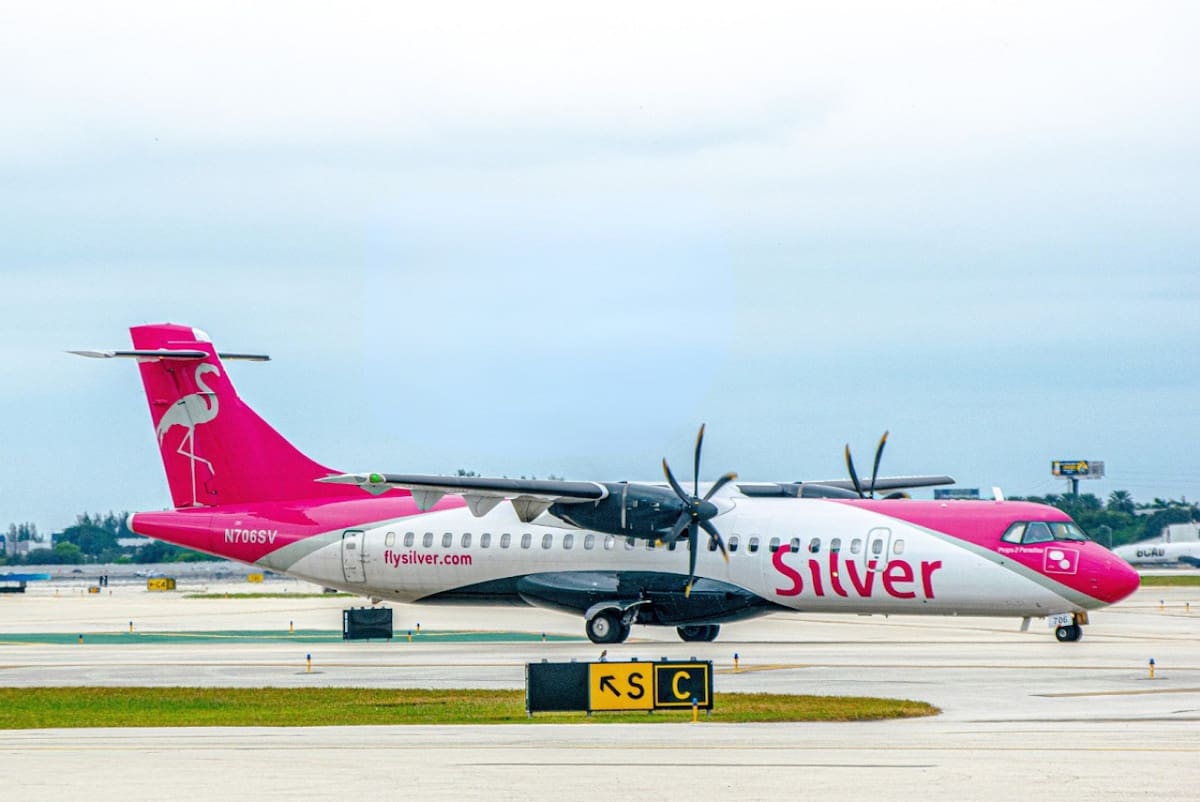 Avión de la aerolínea Silver Airways. Foto: X @silver_airways