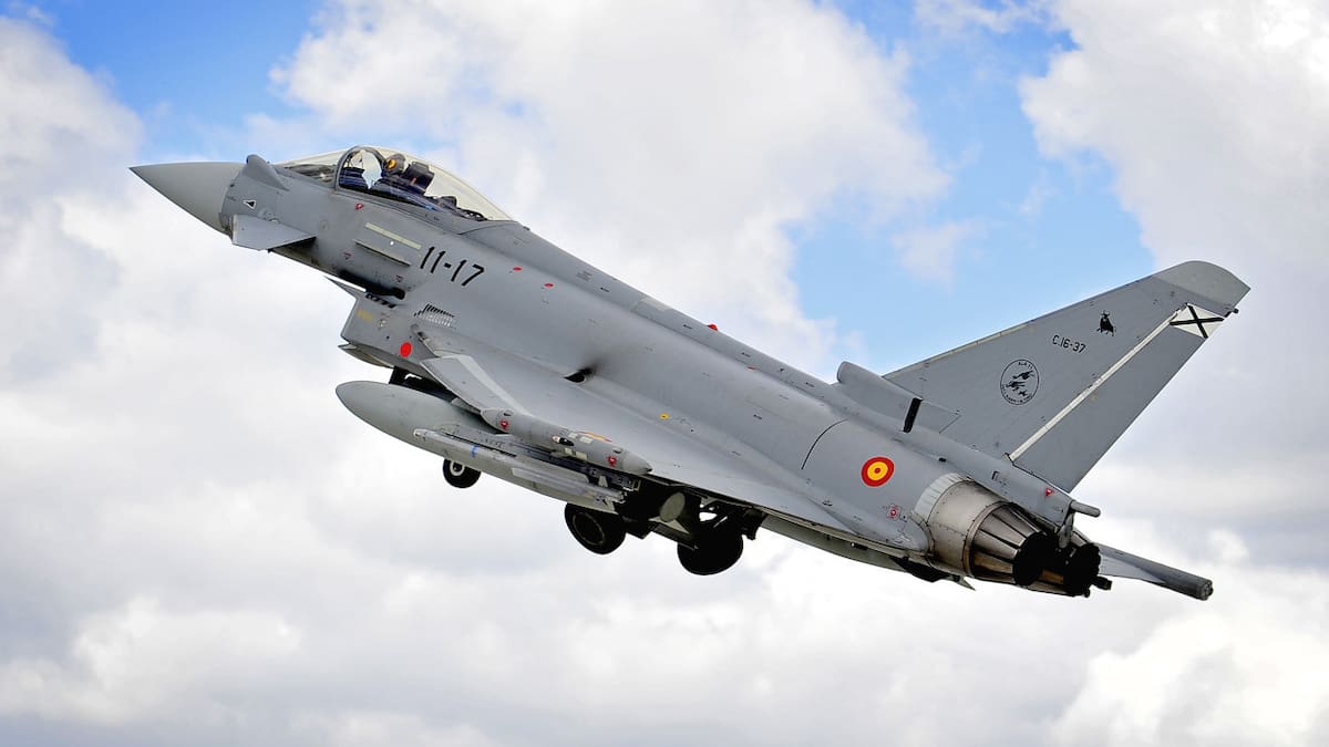 Un Eurofighter Typhoon del Ejército del Aire y del Espacio de España. Foto: Wikipedia