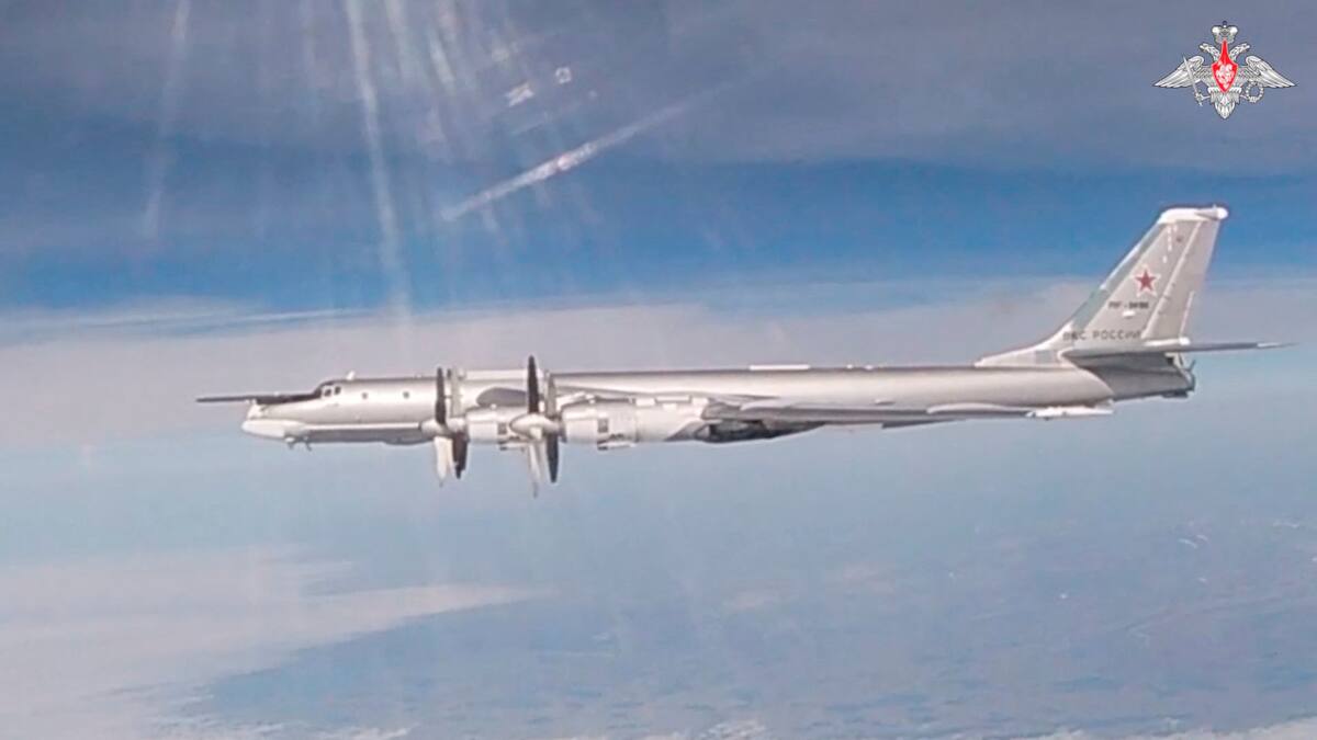 Avión militar ruso TU-95. Foto: Reuters