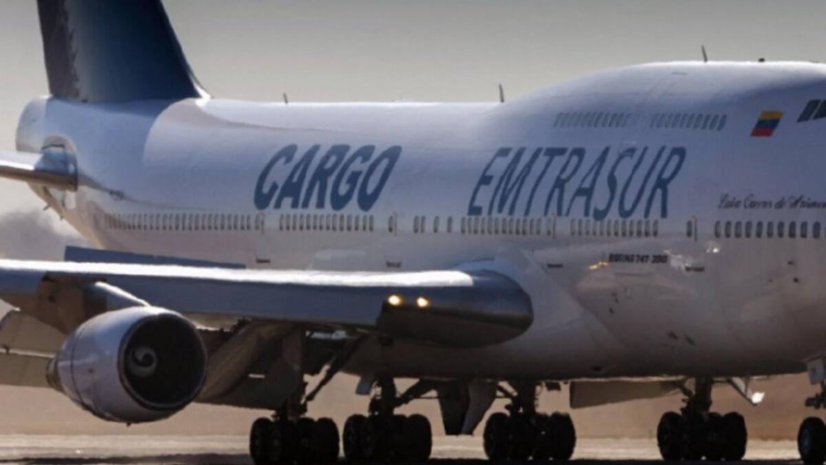 Avión venezolano- iraní. Foto: NA.