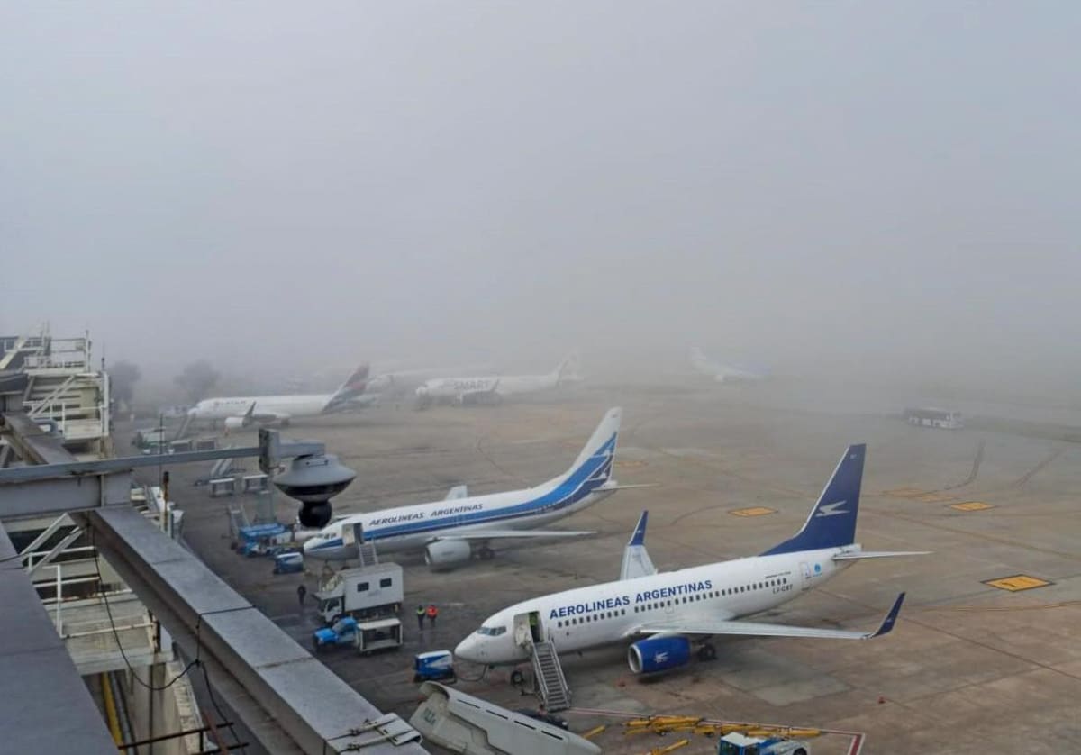 Aviones; Aeropuerto de Ezeiza. Foto: NA.