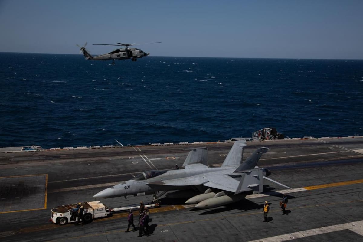 Aviones de entrenamiento militar entre EEUU y Corea del Sur. Foto: EFE.