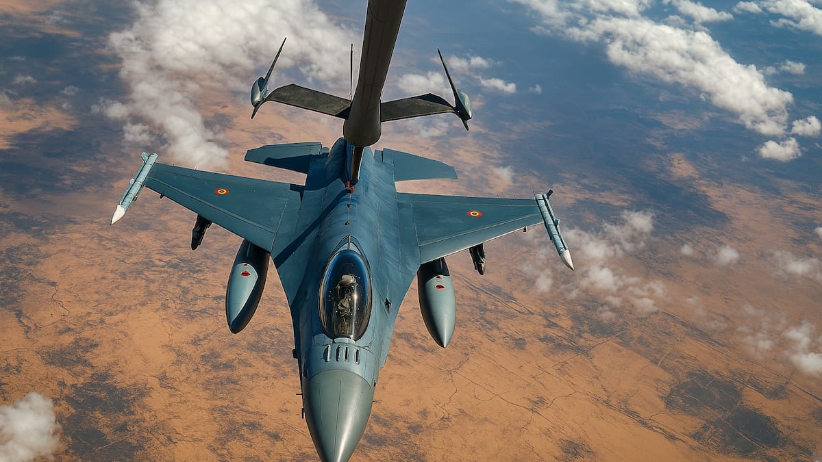 Los aviones F-16 que llegaron a la Argentina.