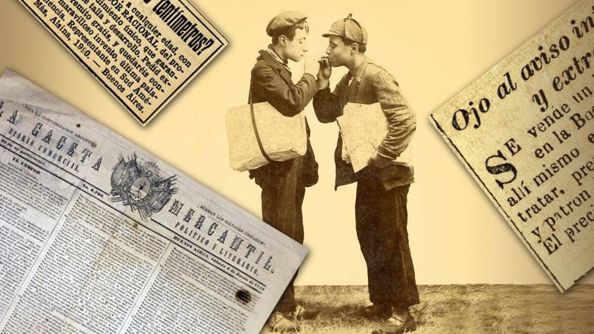 Avisos en diarios antiguos argentinos