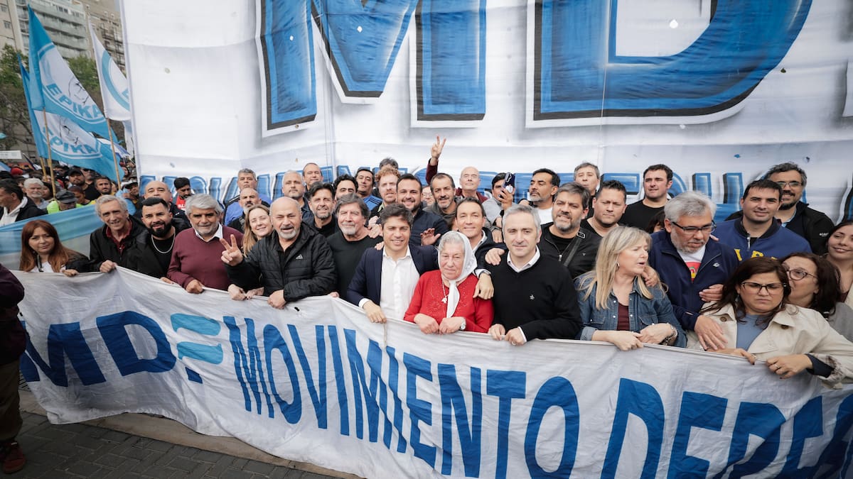 Axel Kicillof en la Marcha Federal Universitaria.