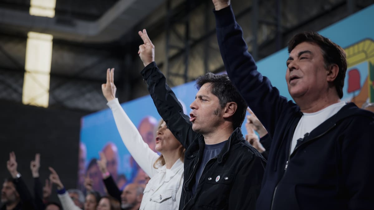Axel Kicillof en el acto por el Día de la Lealtad peronista