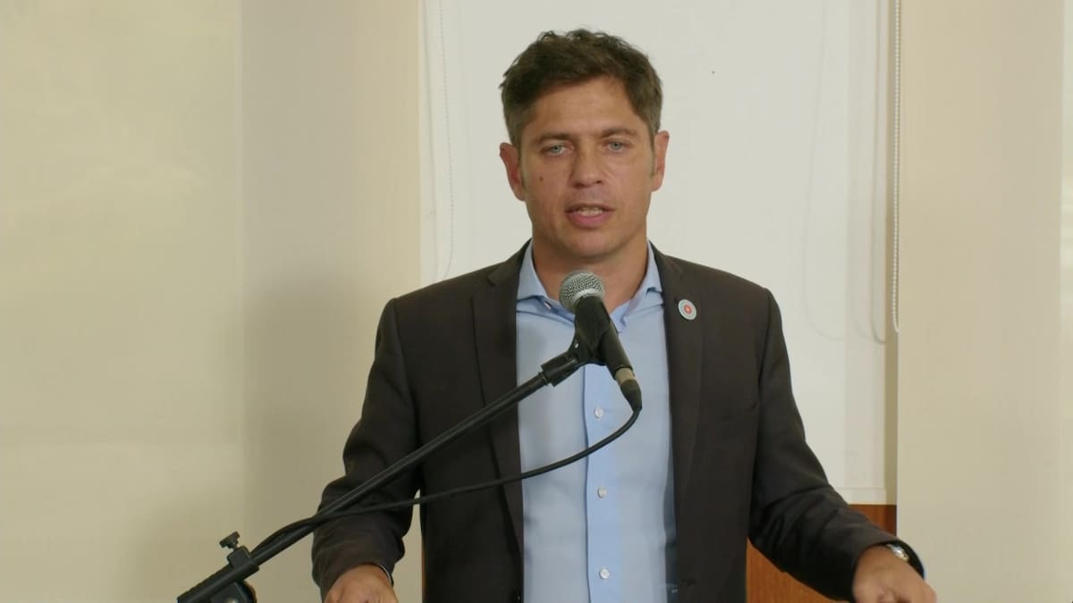 Axel Kicillof en la Costa Atlántica.
