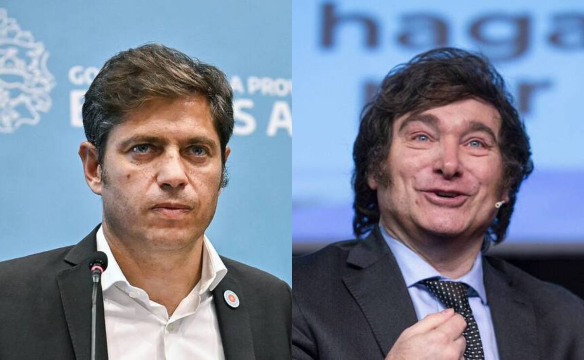 Axel Kicillof y Javier Milei
