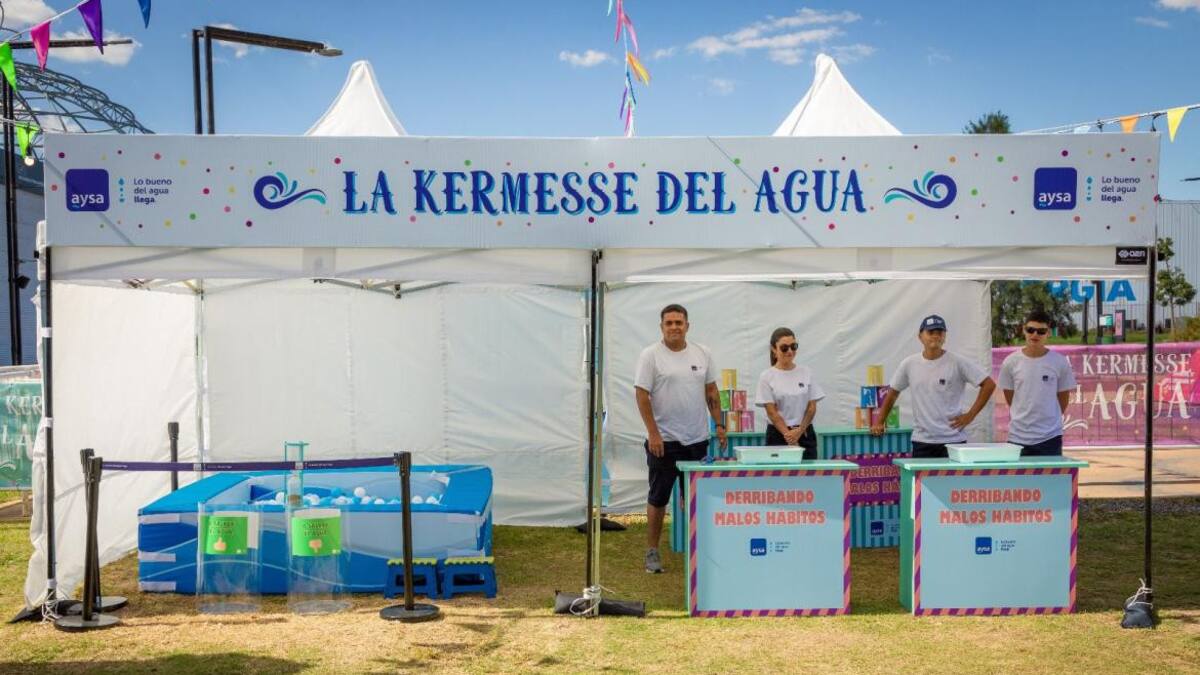 AySA en Tecnópolis. Foto: prensa