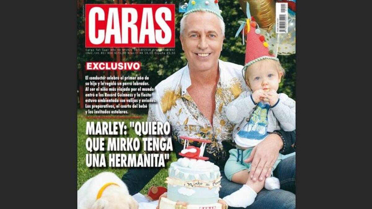 Bailey, Mirko y Marley en la tapa de revista Caras