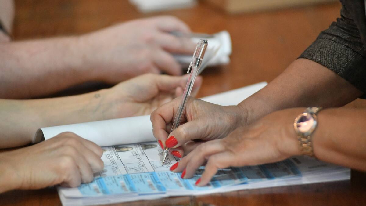 Balotaje 2023. Conteo de votos. Foto: NA.