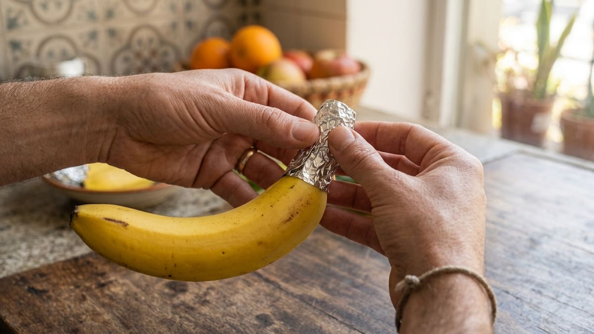 Bananas envueltas en papel aluminio: para qué sirve este hack de cocina y por qué lo recomiendan