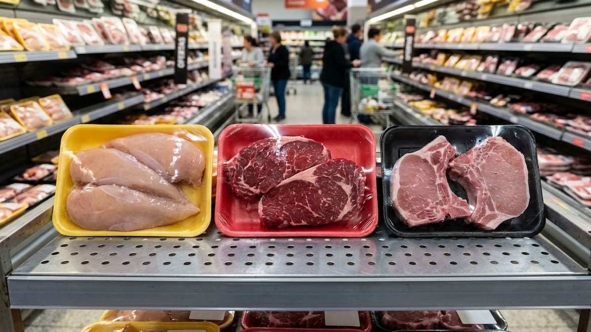 Bandejas de carne en el supermercado: qué importancia tienen el rojo, el amarillo y el negro a la hora de elegir los mejores cortes