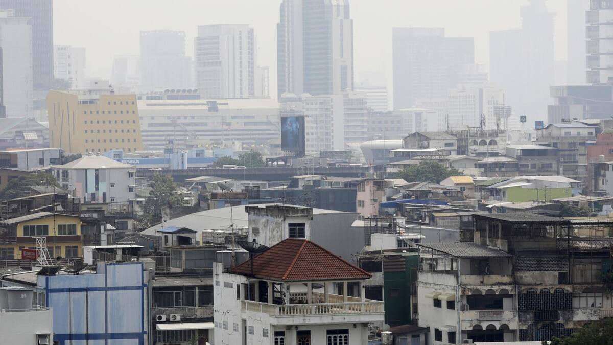 Home office en Bangkok: recomiendan el teletrabajo debido a los ''insalubres'' niveles de contaminación en el aire