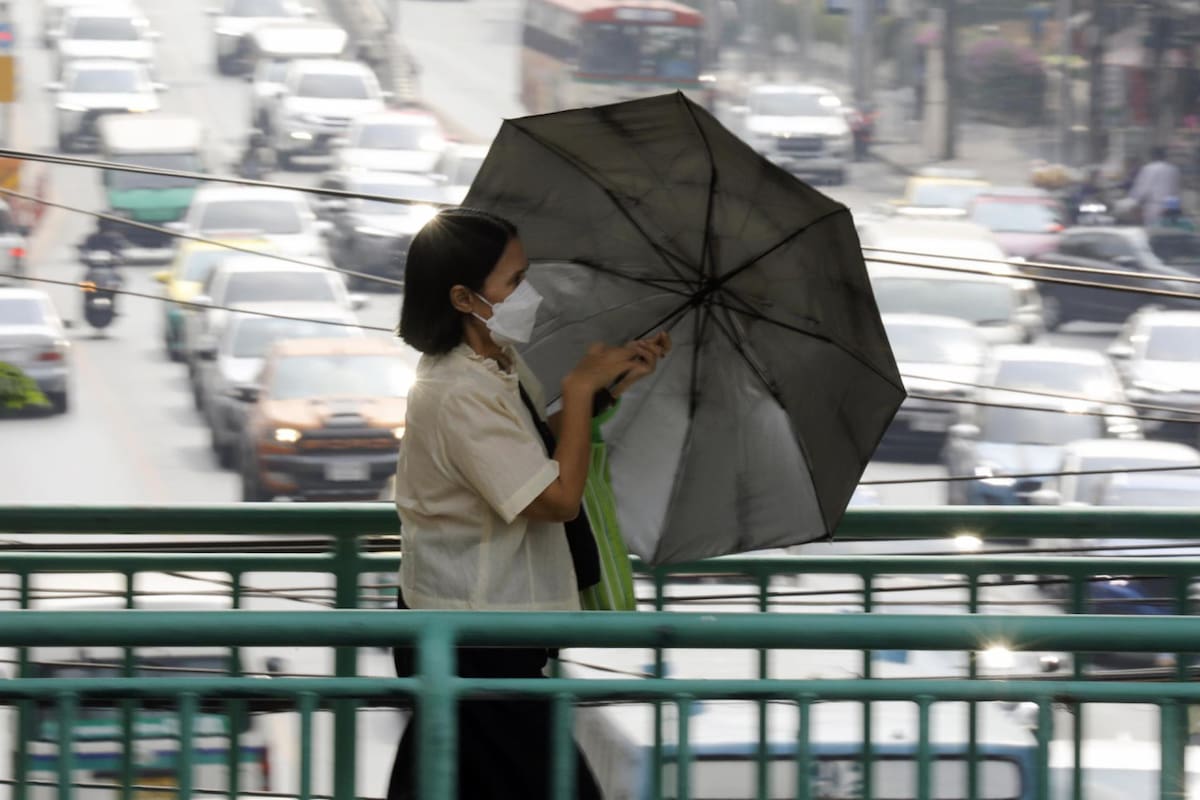 Bangkok, contaminación, Tailandia. Foto EFE.