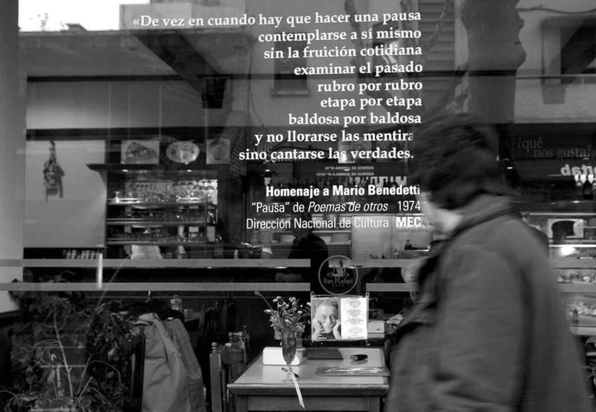 Bar San Rafael donde acudía Benedetti al volver del exilio