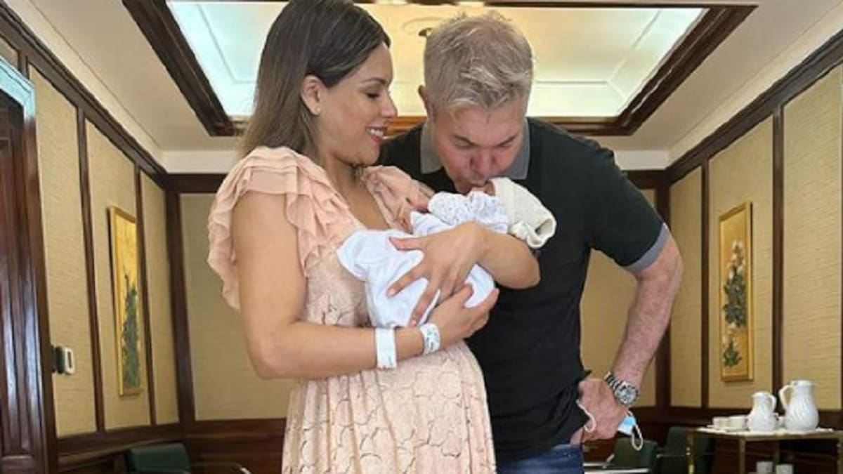 Barby Franco y Burlando junto a su bebé. Foto: Instagram/barbaritafranco21