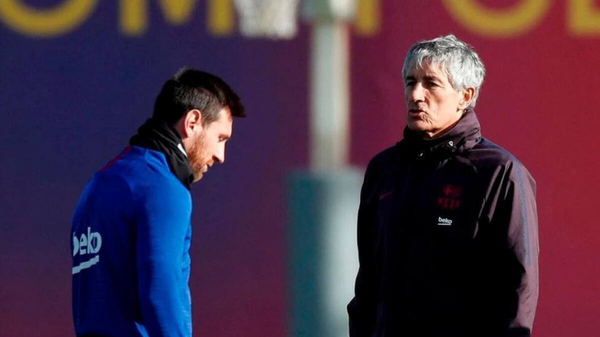 Barcelona, Lionel Messi y Quique Setién