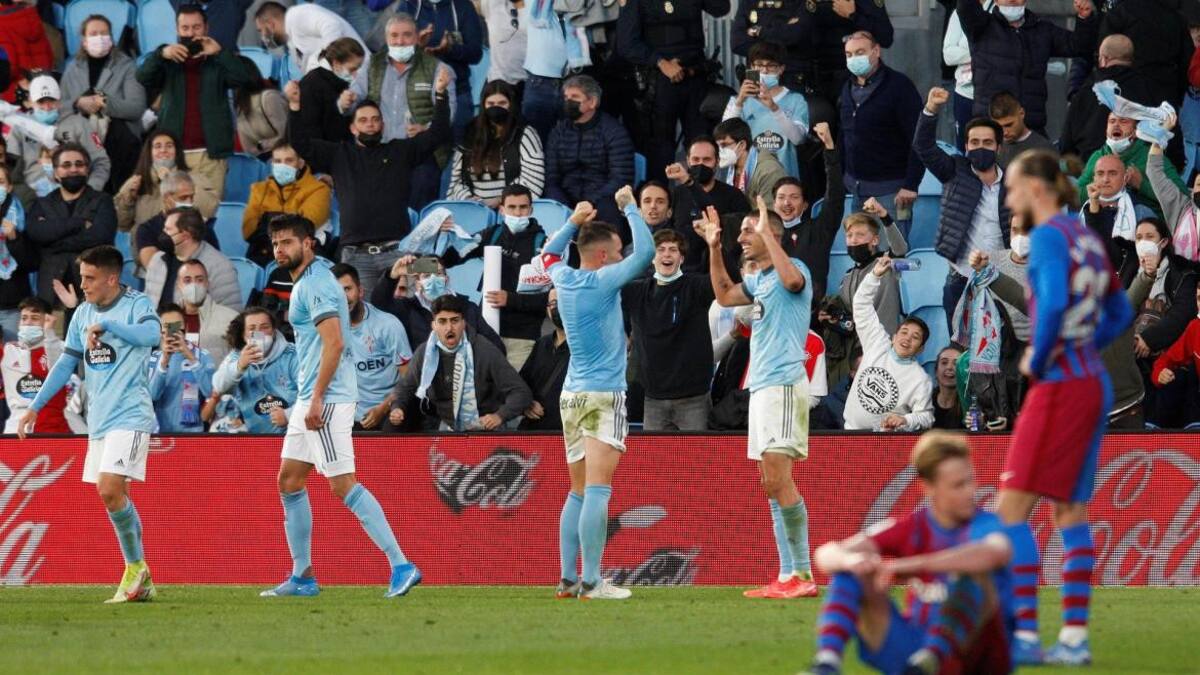 El Celta de Coudet le dio otro golpe a Barcelona: le empató tras ir 3 a 0 abajo