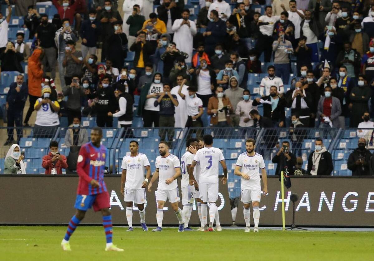 Barcelona vs. Real Madrid por la Supercopa de España, REUTERS