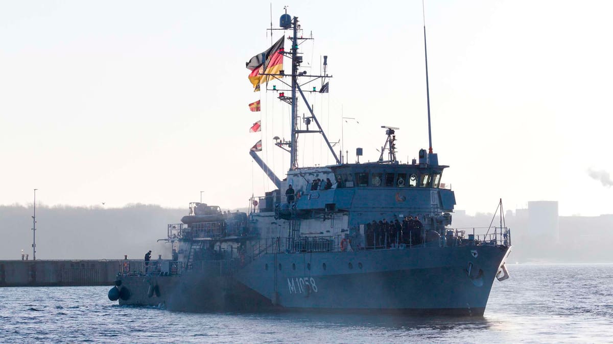 Guerra en Medio Oriente: Alemania envió un dragaminas al mar Mediterráneo y espera por una misión en el estrecho de Ormuz