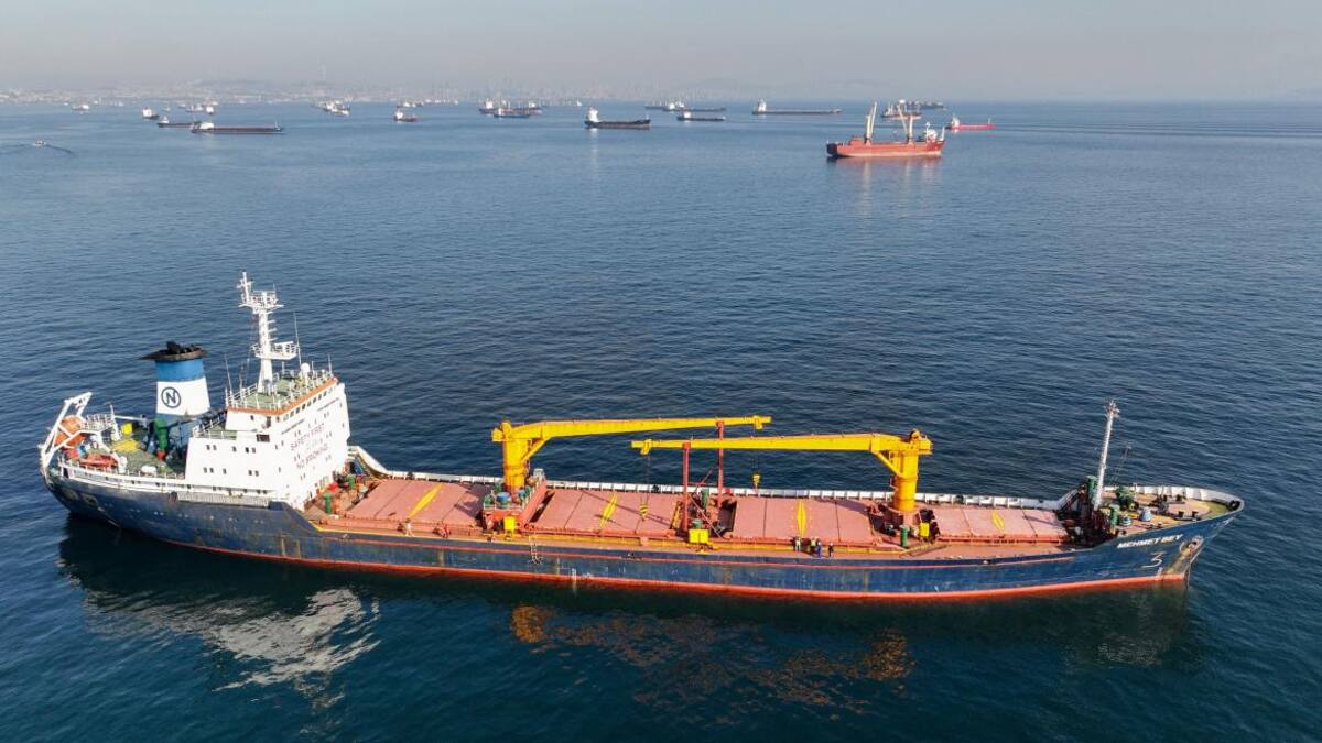 Barco de carga de granos ucraniano_Reuters