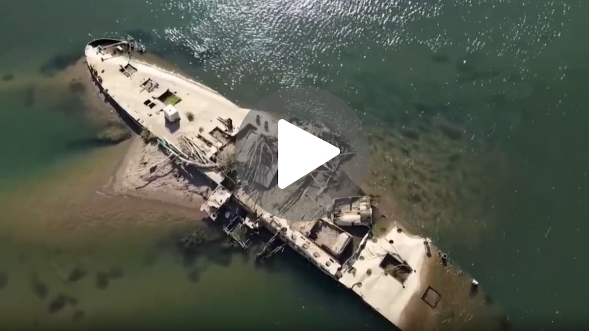 Reapareció un barco fantasma de la Segunda Guerra Mundial: el video del impresionante hallazgo