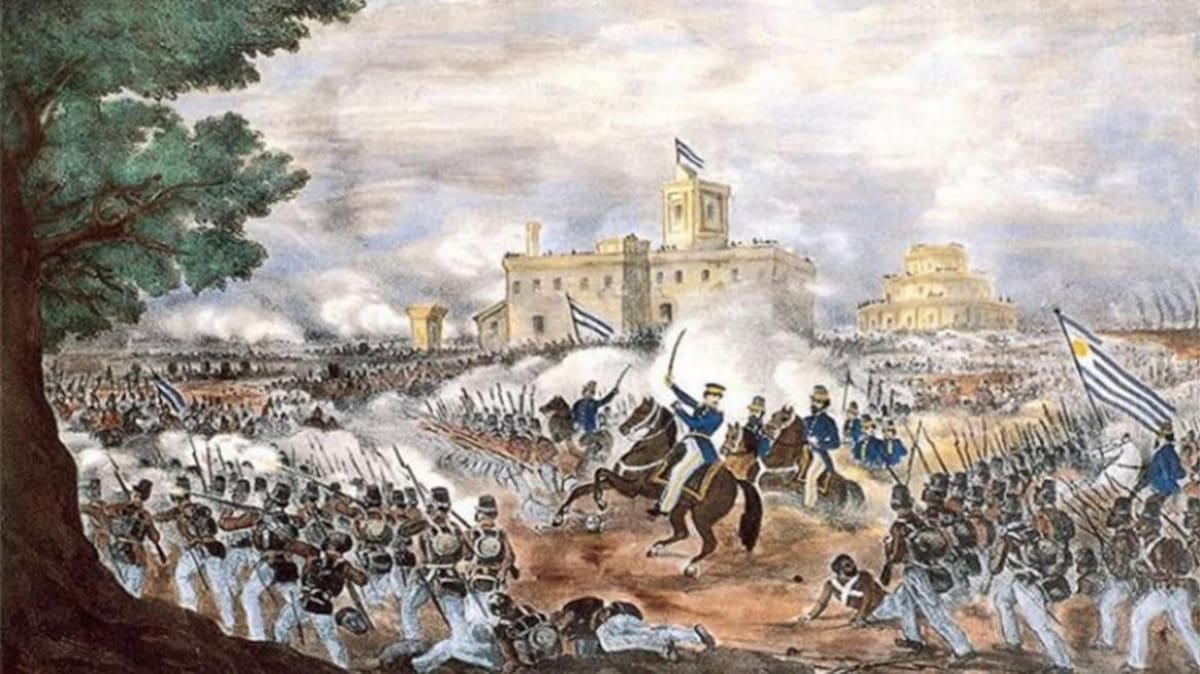 Batalla de Casero el 3 de febrero de 1852