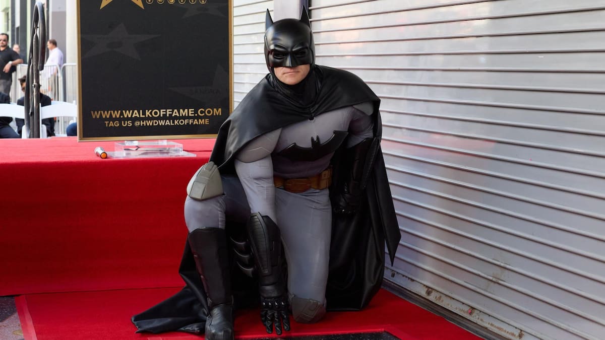 Batman, el primer superhéroe con una estrella en el Paseo de la Fama de Hollywood. Foto: EFE.