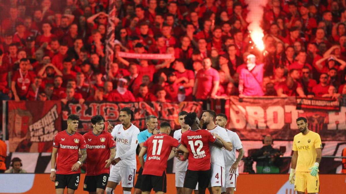 Bayer Leverkusen vs. AS Roma. Foto: Reuters.
