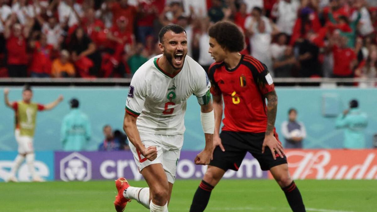 Bélgica vs. Marruecos. Foto Reuters