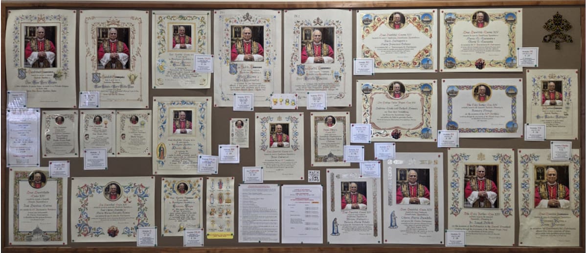 Bendición papal en un pergamino. Foto: elemosineria.va.