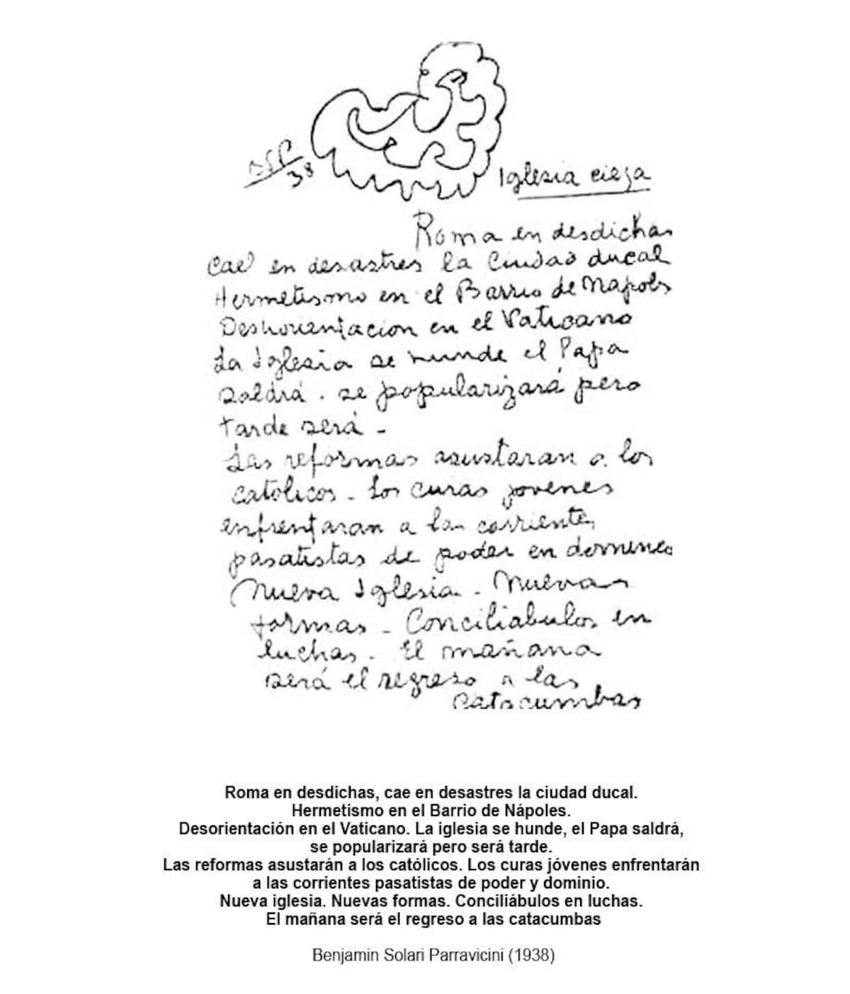 Benjamín Solari Parravicini, premoniciones, predicciones