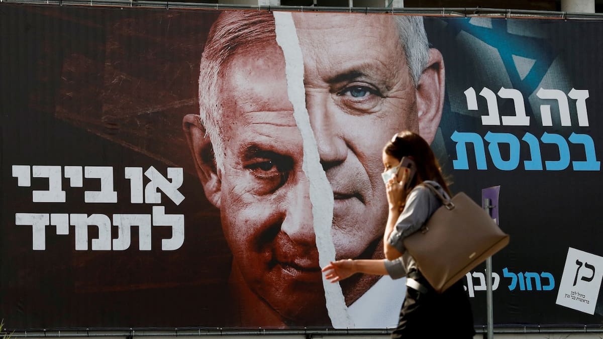 Beny Gantz llamó a convocar elecciones por el "mal gobierno" de Netanyahu. Foto: Reuters