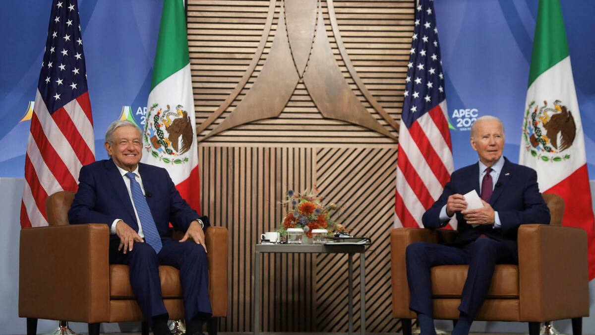 Biden junto a López Obrador. Foto: Reuters.