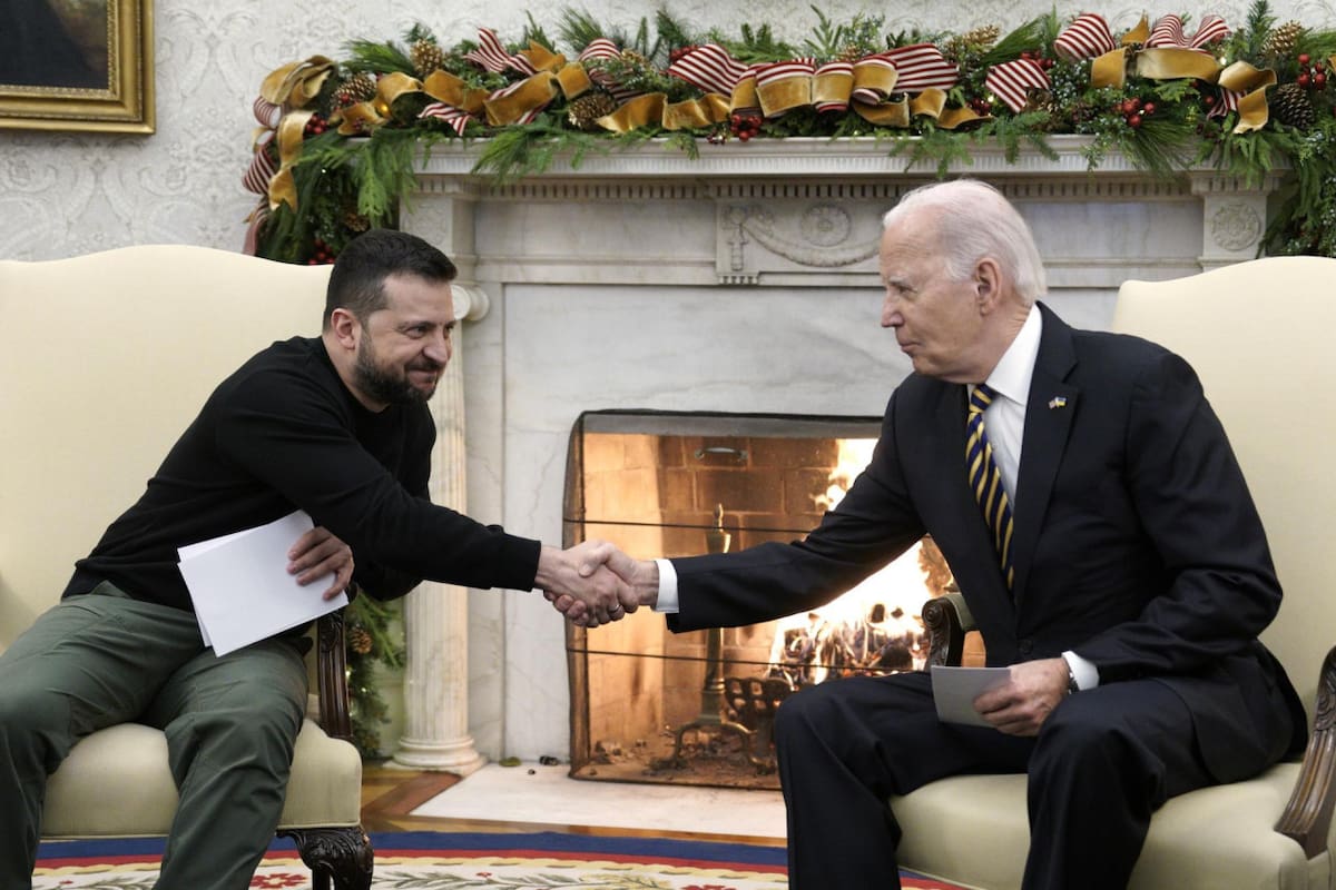 Biden y Zelenski, juntos en la Casa Blanca. Foto: EFE