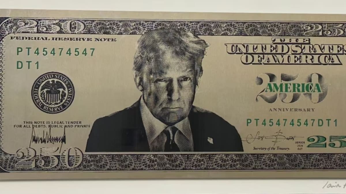 EE.UU. avanza en la creación de un nuevo billete de 250 dólares con la cara de Donald Trump
