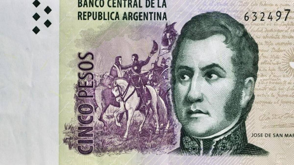 Billete de $5, BCRA
