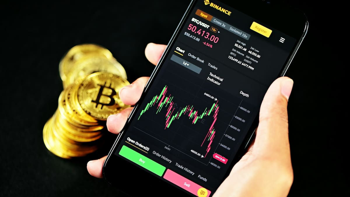 Binance en un celular