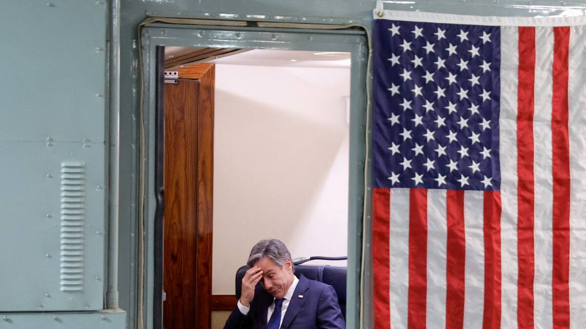 Blinken, tras las reuniones con Israel, mientras se bombardea un convoy de ayuda humanitaria en Gaza. Foto: Reuters.