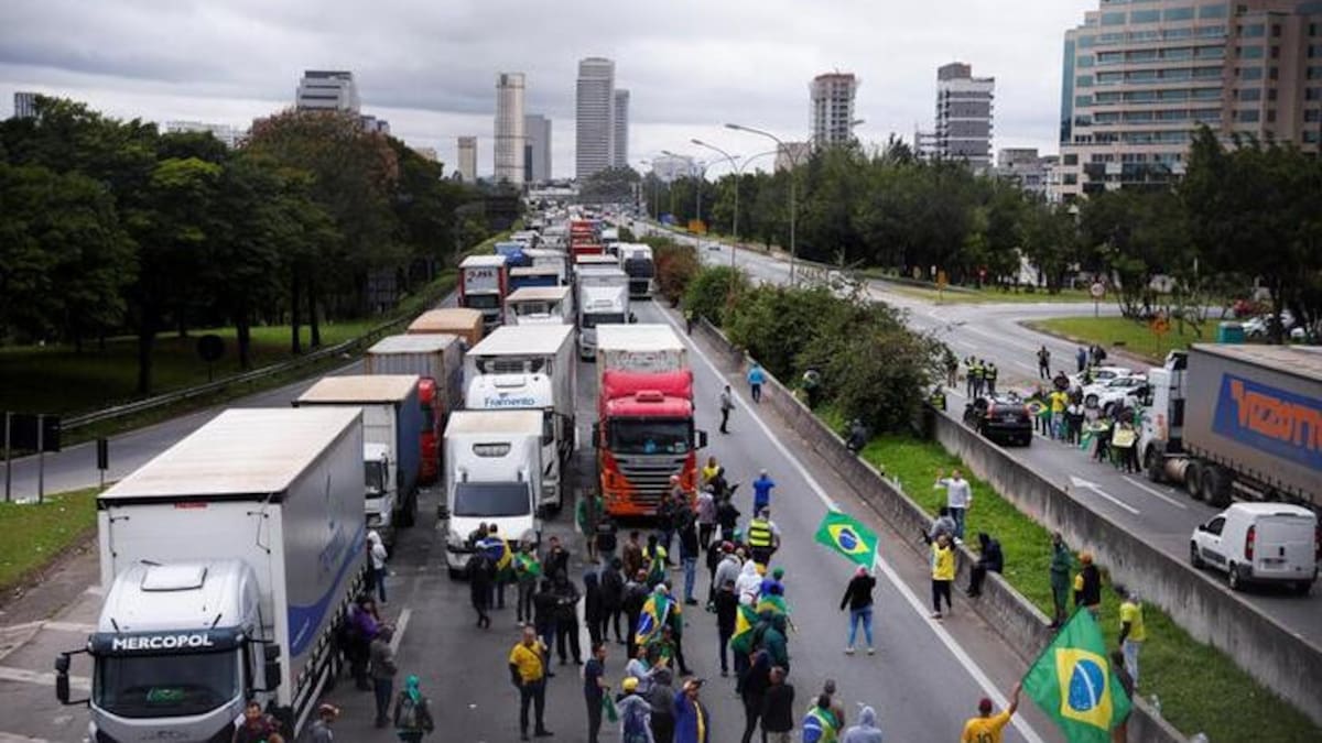 Bloqueos de camioneros en Brasil_Reuters