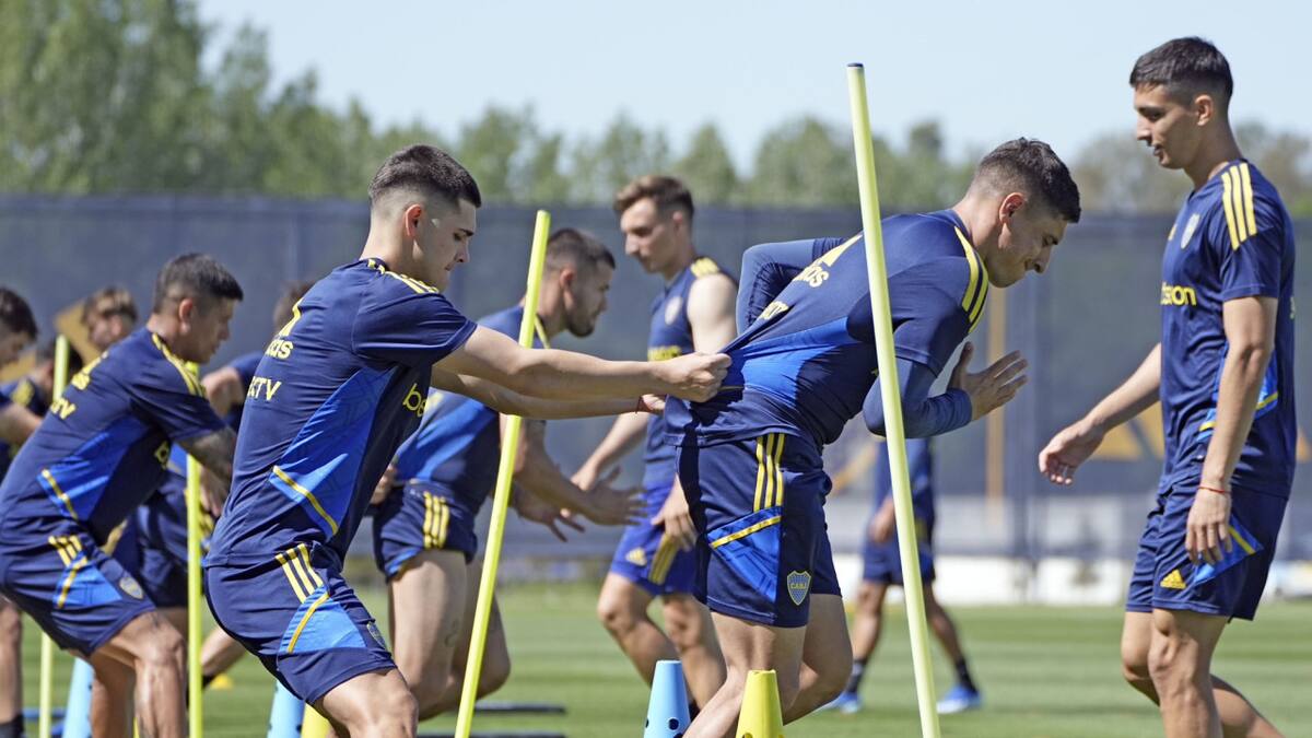 Boca, entrenamiento. Foto: NA