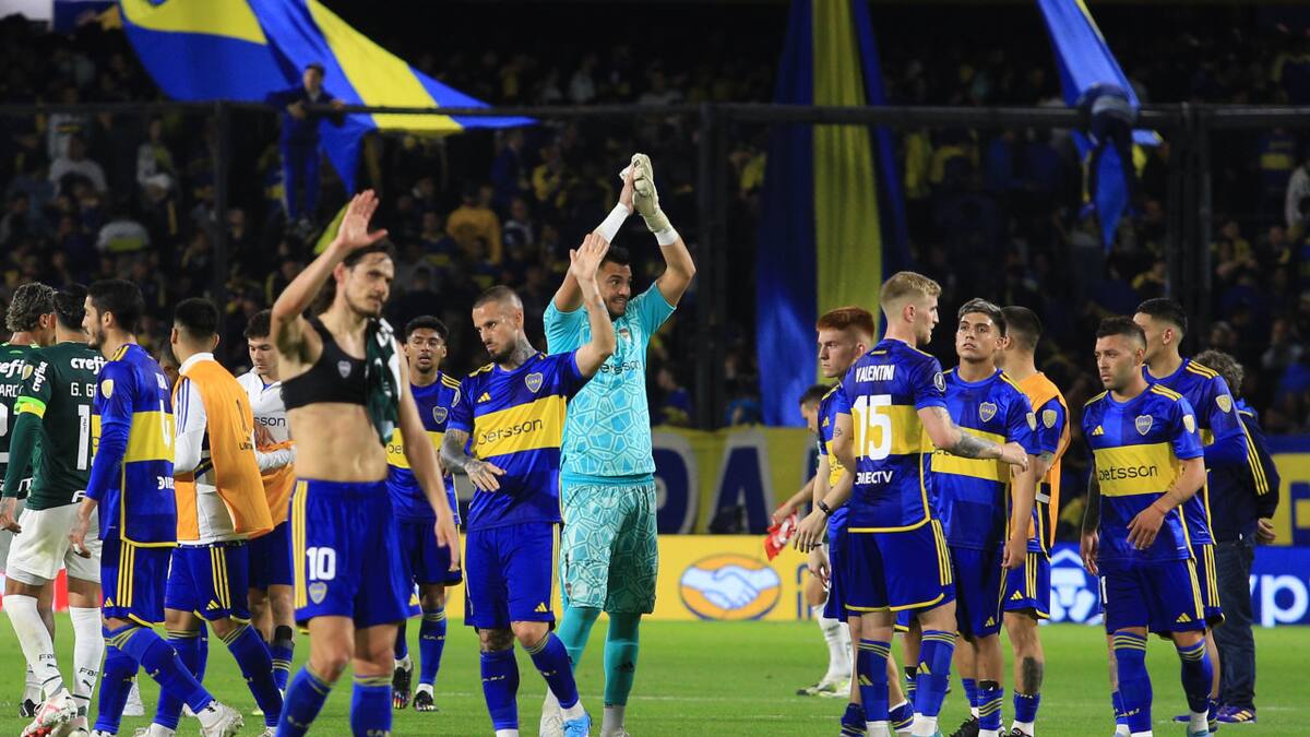 Boca Juniors igualó sin goles en la semifinal de ida ante Palmeiras. Foto: NA.