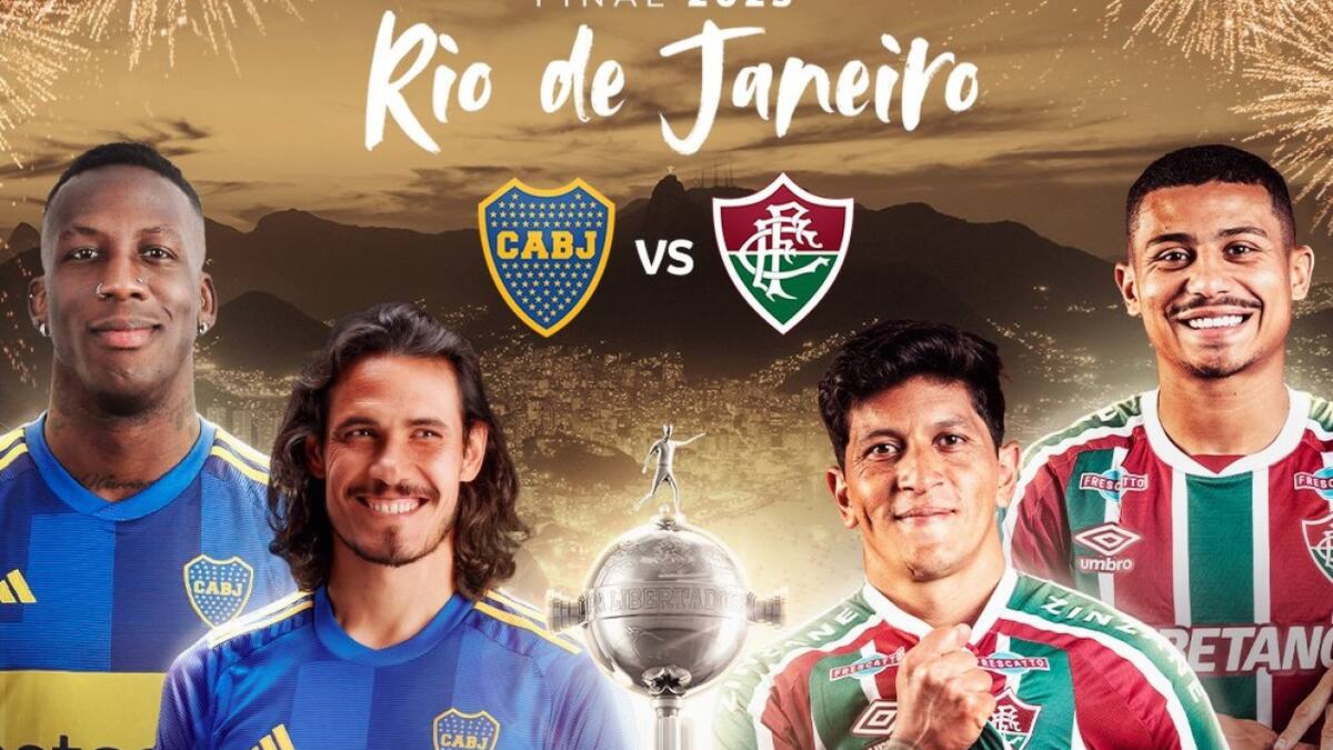 Boca Juniors y Fluminense, los finalistas de la Copa Libertadores. Foto: X @Libertadores.