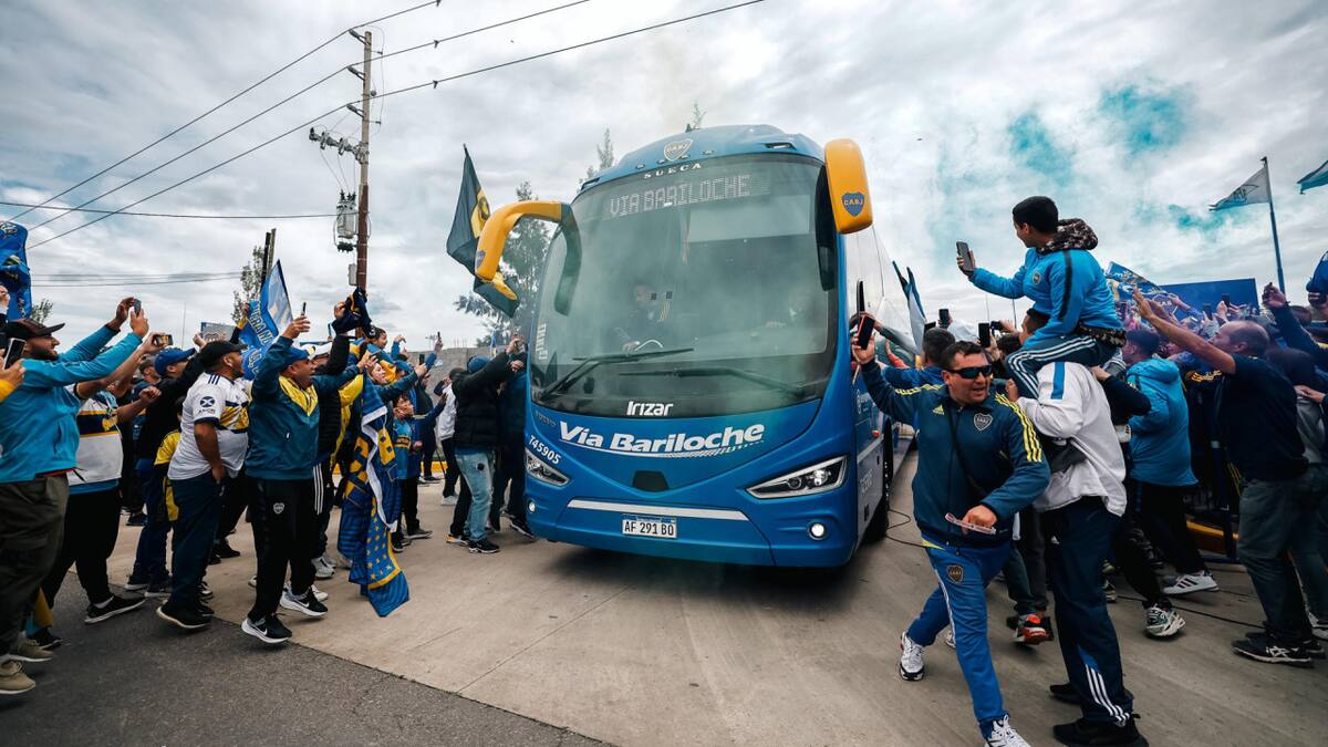 Boca partió rumbo a Brasil. Foto: EFE