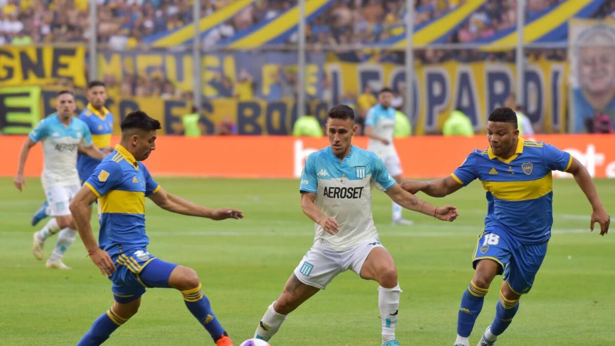 Boca vs. Racing; Trofeo de Campeones; alargue. Foto: Télam.