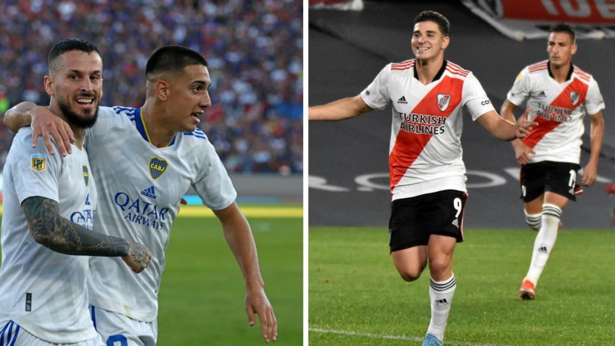 Boca y River, fútbol argentino. Fotos: NA